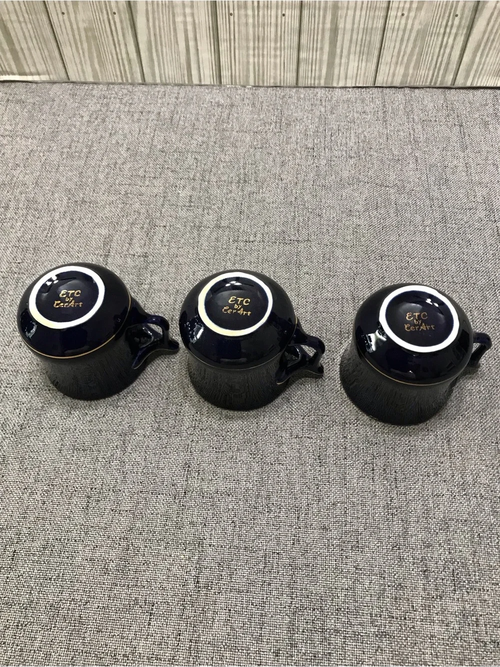 Set of 3 ETC by CerArt Demitasse Cups
